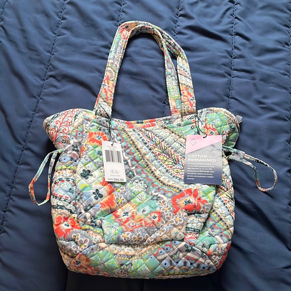 NWT Vera Bradley Glenna Satchel in Citrus Paisley